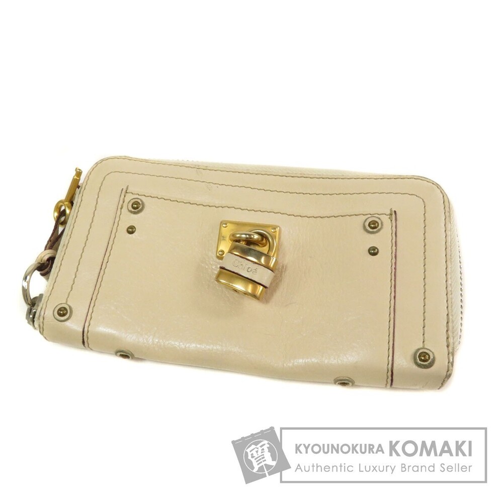 Chloe Cadena Motif Long Wallet Leather